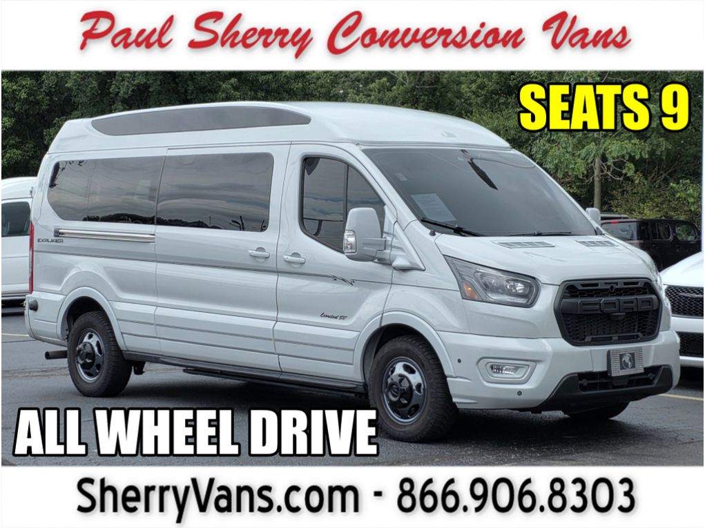 Avalanche Gray Metallic 2024 Ford Transit Cargo Van All-Wheel Drive Automatic