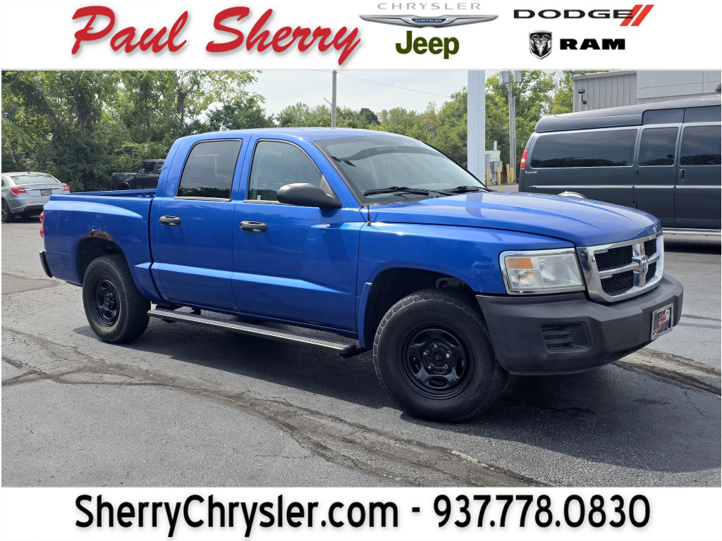 Electric Blue Pearlcoat 2008 Dodge Dakota Pickup Truck Four-Wheel Drive 4-Speed Automatic