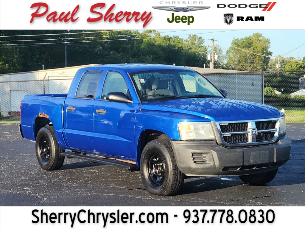 Electric Blue Pearlcoat 2008 Dodge Dakota Pickup Truck Four-Wheel Drive 4-Speed Automatic