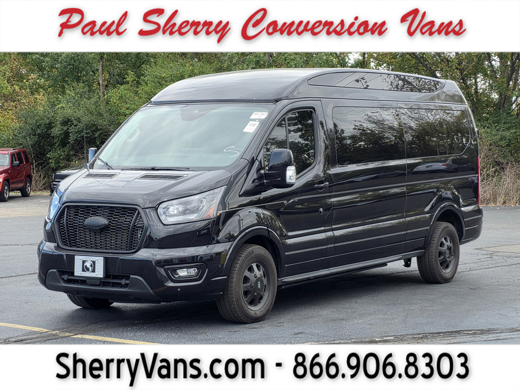Agate Black Metallic 2023 Ford Transit Cargo Van All-Wheel Drive Automatic