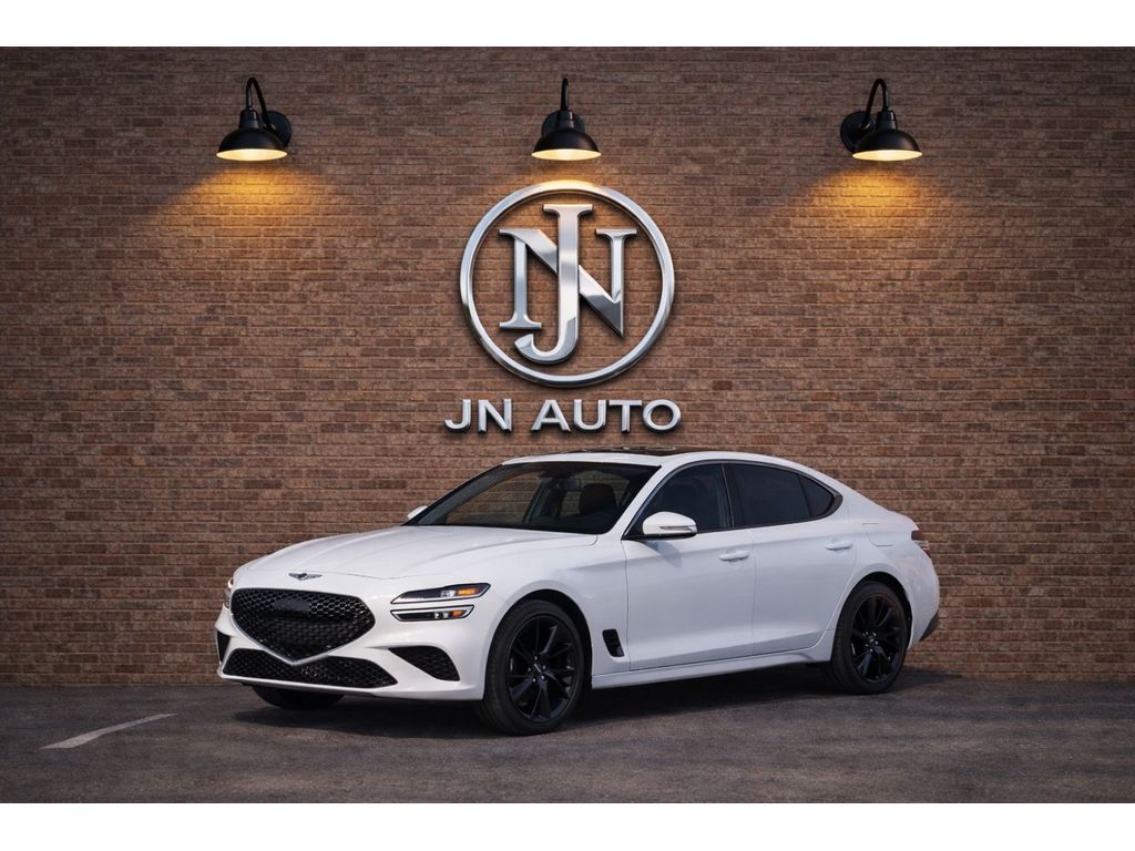 Alta White 2023 Genesis G70 2.0T RWD Sedan Rear-Wheel Drive 8-Speed Automatic