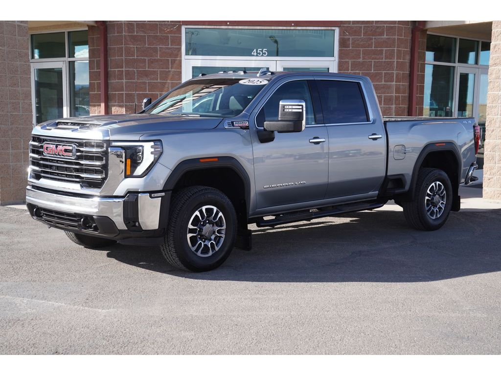 Sterling Metallic 2025 GMC Sierra 3500HD SLT Crew Cab 4WD Pickup Truck Four-Wheel Drive Automatic