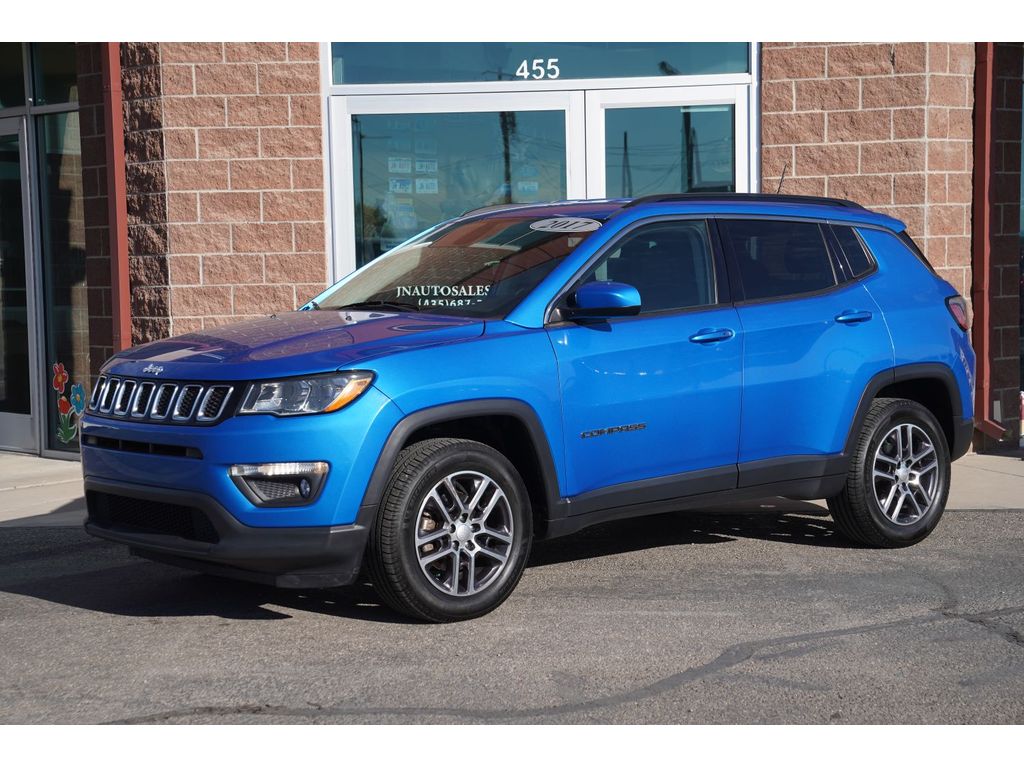Laser Blue Pearlcoat 2017 Jeep Compass Latitude 4WD SUV / Crossover Four-Wheel Drive 9-Speed Automatic
