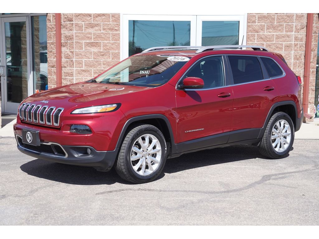 Deep Cherry Red Crystal Pearlcoat 2016 Jeep Cherokee Limited 4WD SUV / Crossover Four-Wheel Drive 9-Speed Automatic