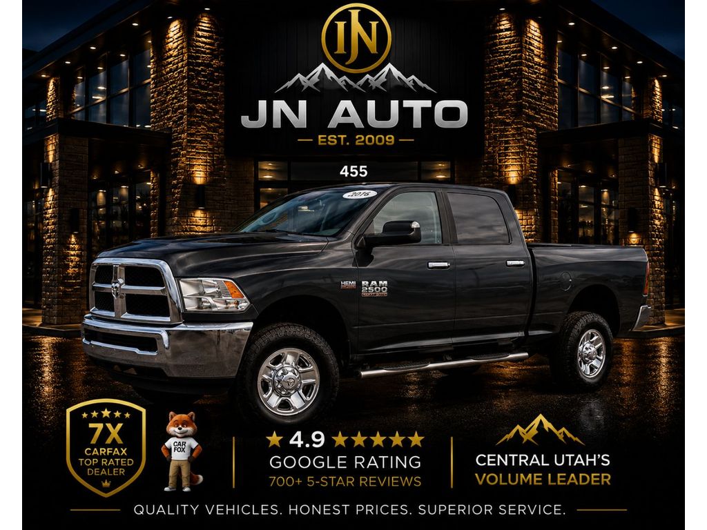 Gray (Maximum Steel Metallic Clearcoat) 2016 RAM 2500 SLT Crew Cab 4WD Pickup Truck Four-Wheel Drive 6-Speed Automatic