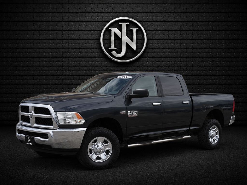 Gray (Maximum Steel Metallic Clearcoat) 2016 RAM 2500 SLT Crew Cab 4WD Pickup Truck Four-Wheel Drive 6-Speed Automatic