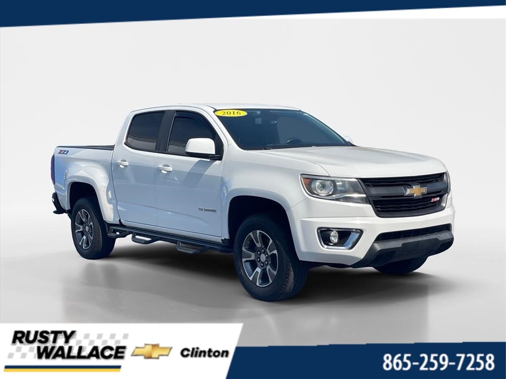 Summit White 2016 Chevrolet Colorado Z71 Crew Cab 4WD Pickup Truck Four-Wheel Drive 6-Speed Automatic