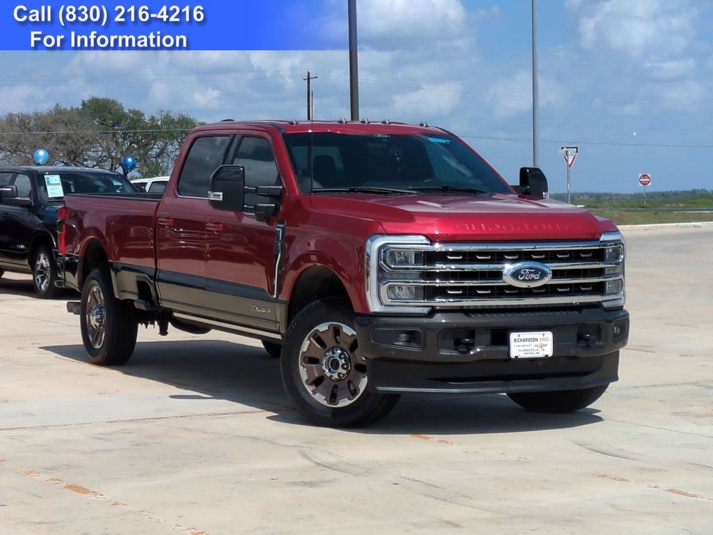 Rapid Red Metallic Tinted Clearcoat 2024 Ford F-350 Super Duty King Ranch Crew Cab 4WD Pickup Truck Four-Wheel Drive Automatic
