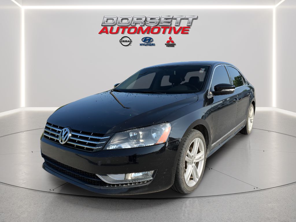 Black 2013 Volkswagen Passat TDI SEL Premium Sedan Front-Wheel Drive 6-Speed Automatic