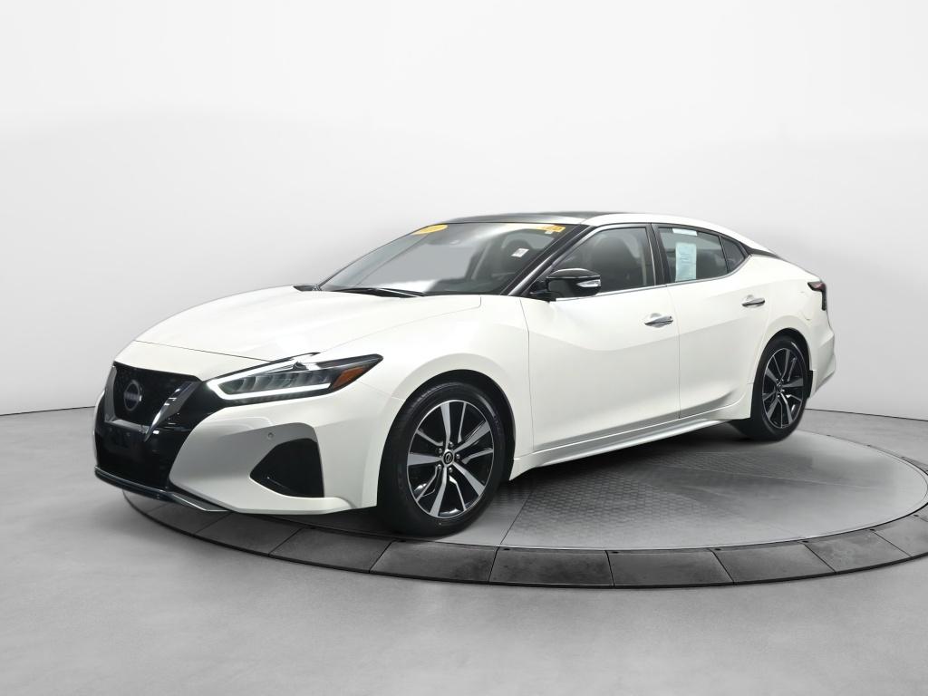Pearl White TriCoat 2023 Nissan Maxima SL FWD Sedan Continuously Variable Transmission