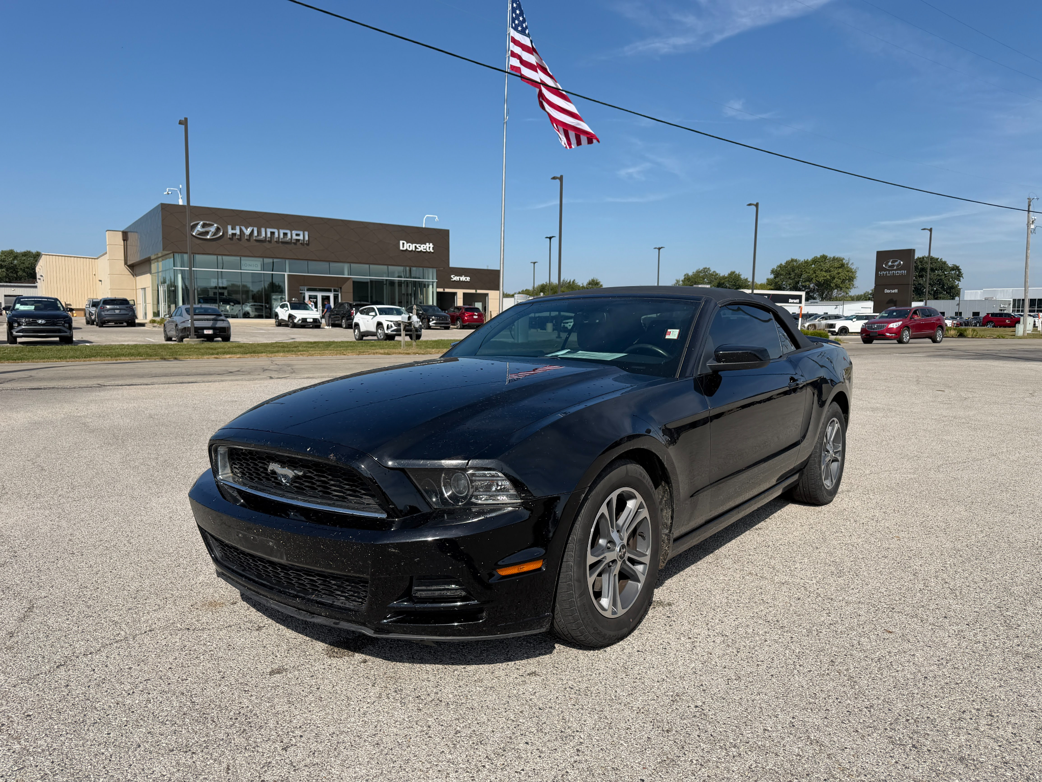Black 2014 Ford Mustang Convertible Rear-Wheel Drive