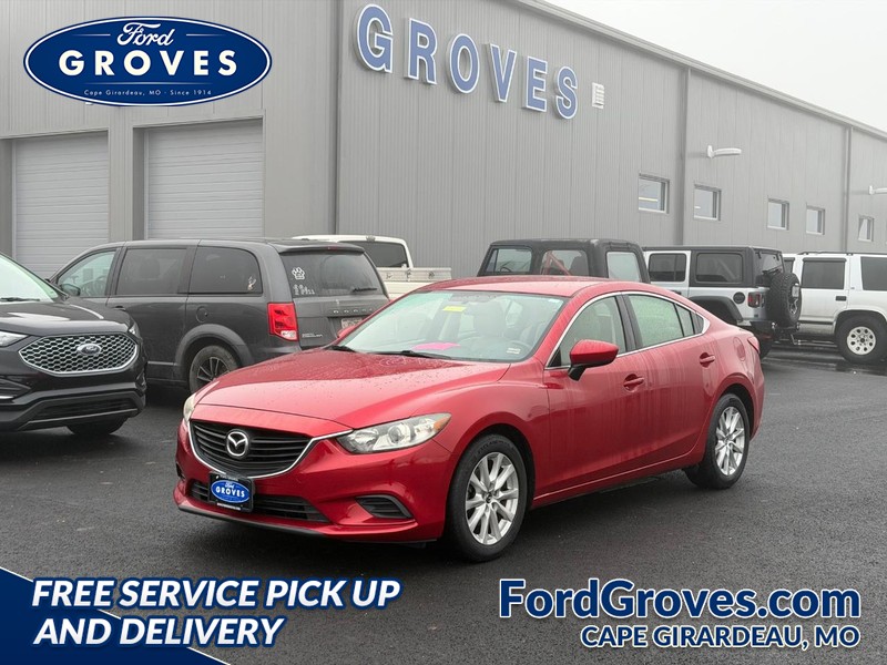 Red (Maroon) 2014 Mazda MAZDA6 i Sport Sedan Front-Wheel Drive 6-Speed Automatic