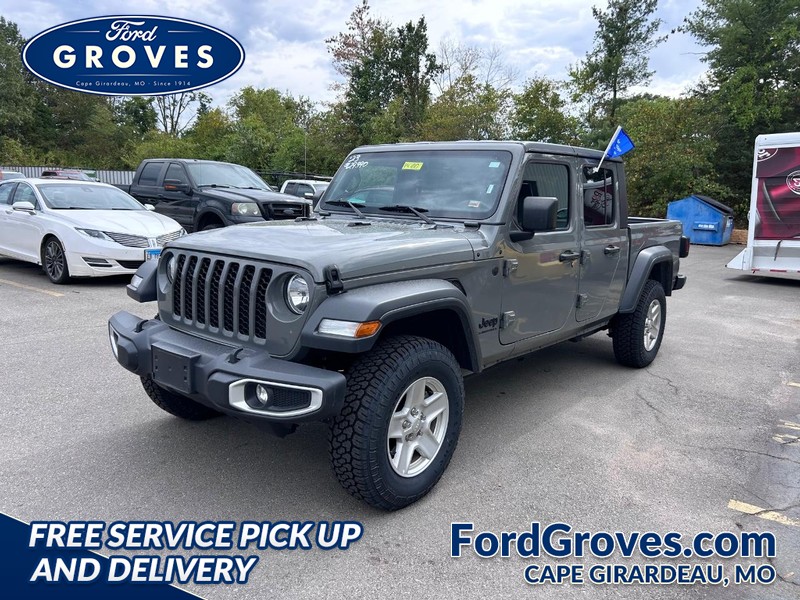 Sting-Gray Clearcoat 2023 Jeep Gladiator Sport S Crew Cab 4WD Pickup Truck Four-Wheel Drive 8-Speed Automatic