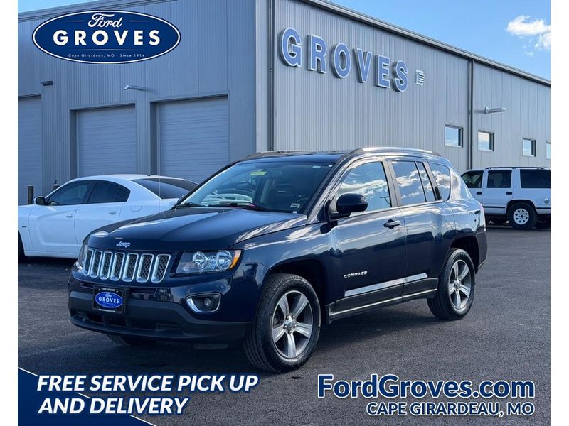 True Blue Pearlcoat 2017 Jeep Compass High Altitude 4WD SUV / Crossover Four-Wheel Drive 6-Speed Automatic
