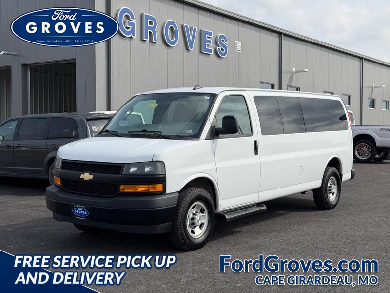 Summit White 2022 Chevrolet Express 3500 LS Extended RWD Van Rear-Wheel Drive 8-Speed Automatic
