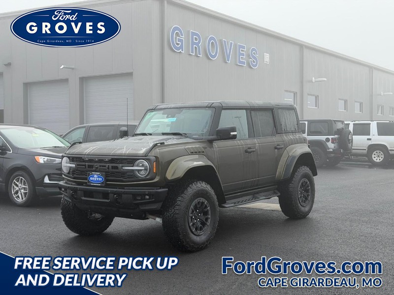 Shelter Green Metallic 2025 Ford Bronco Raptor 4WD SUV / Crossover Four-Wheel Drive Automatic