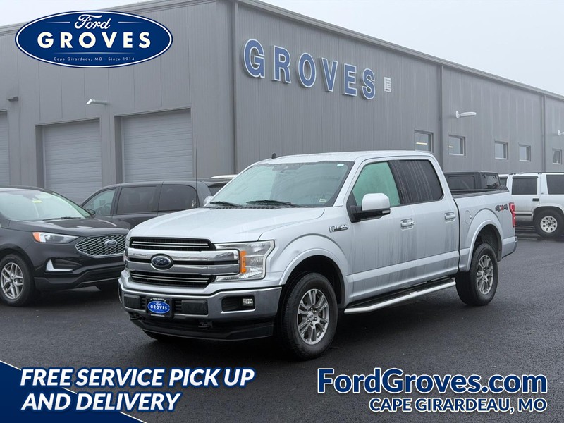 Ingot Silver Metallic 2019 Ford F-150 Lariat SuperCrew 4WD Pickup Truck Four-Wheel Drive Automatic