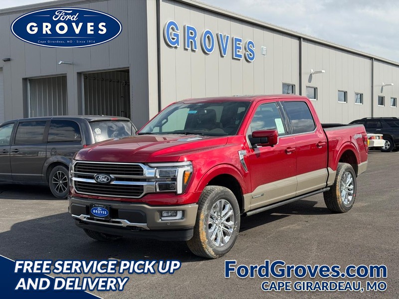 Ruby Red Metallic Tinted Clearcoat 2026 Ford F-150 King Ranch SuperCrew 4WD Pickup Truck Four-Wheel Drive Automatic