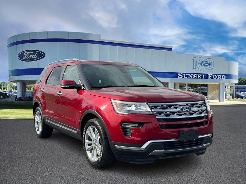 Ruby Red Metallic Tinted Clearcoat 2019 Ford Explorer Limited AWD SUV / Crossover All-Wheel Drive 6-Speed Automatic
