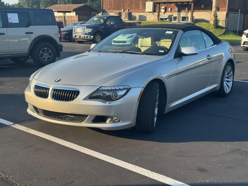 Mineral Silver Metallic 2008 BMW 6 Series Convertible Rear-Wheel Drive 6-Speed Manual