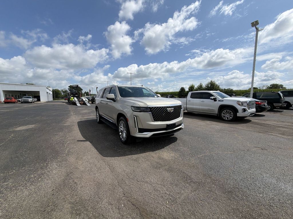 Sandstone Metallic 2021 Cadillac Escalade ESV SUV / Crossover Four-Wheel Drive Automatic