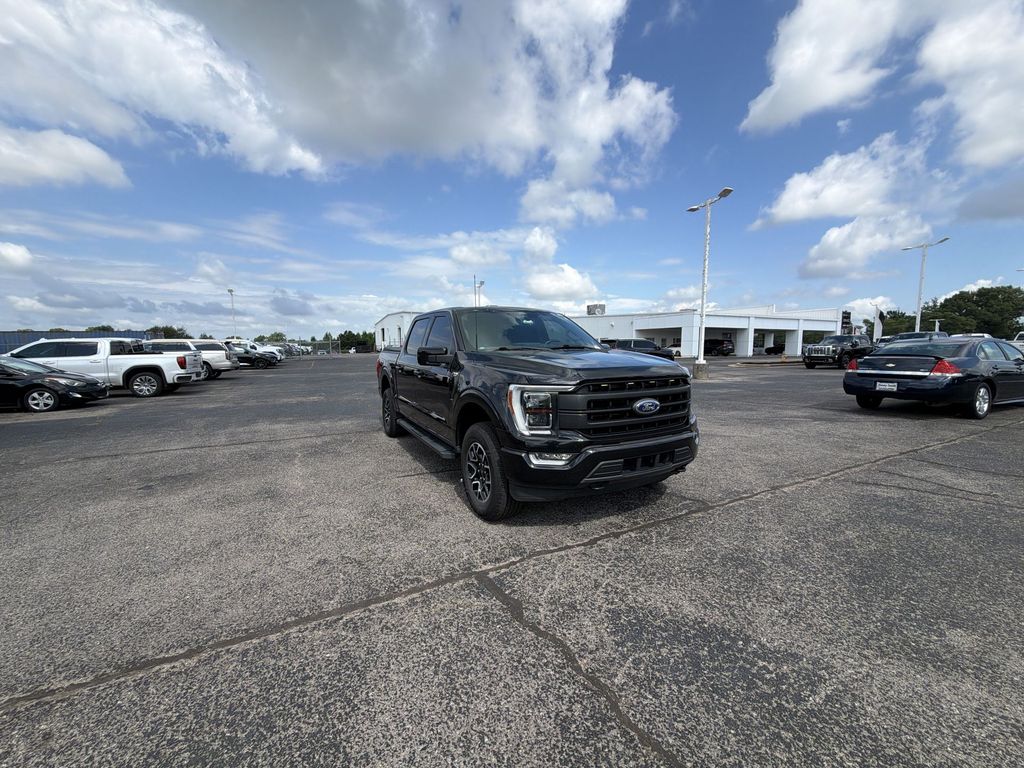 Agate Black Metallic 2021 Ford F-150 Pickup Truck Four-Wheel Drive Automatic