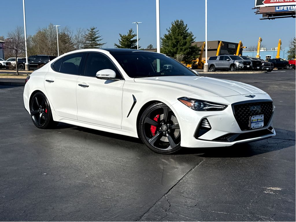 Uyuni White 2021 Genesis G70 3.3T RWD Sedan Rear-Wheel Drive 8-Speed Automatic