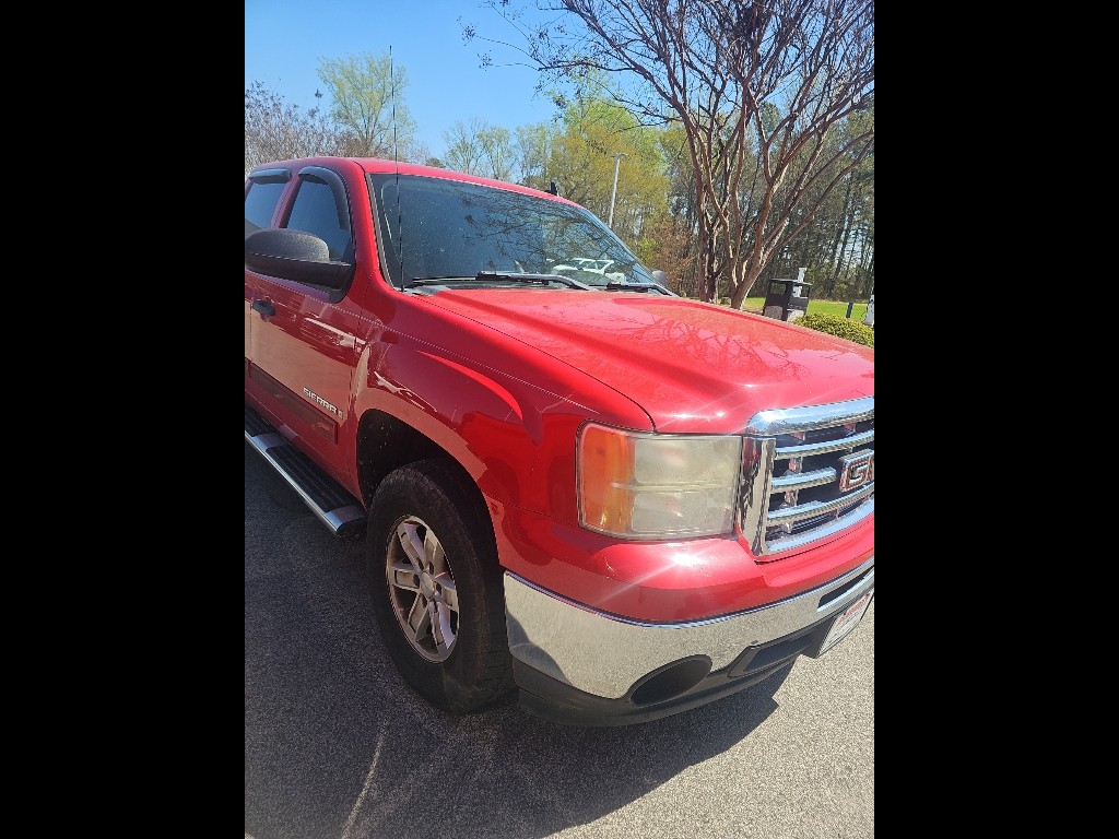Fire Red 2009 GMC Sierra 1500 SLE Crew Cab Pickup Truck 4X2 6-Speed Automatic