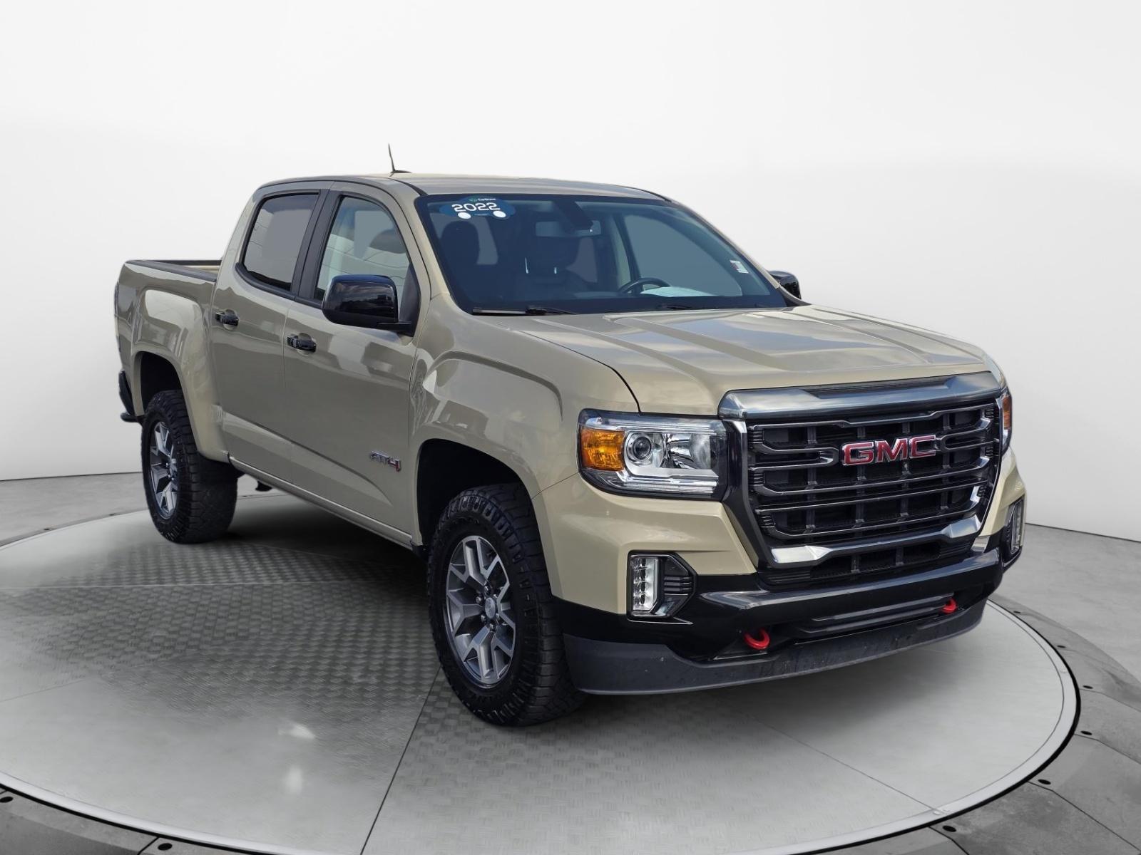 Desert Sand Metallic 2022 GMC Canyon Pickup Truck Four-Wheel Drive 8-Speed Automatic