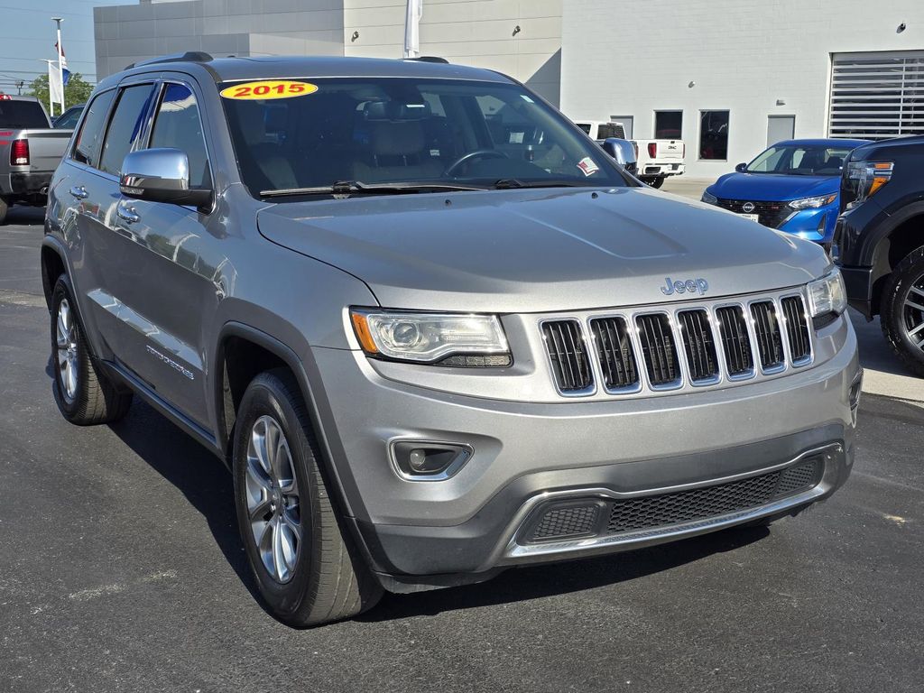 Billet Silver Metallic Clearcoat 2015 Jeep Grand Cherokee SUV / Crossover 4X2 8-Speed Automatic