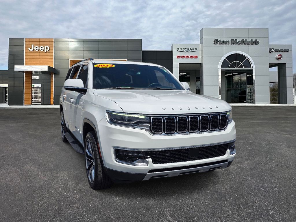 Bright White Clearcoat 2022 Jeep Wagoneer SUV / Crossover Four-Wheel Drive 8-Speed Automatic