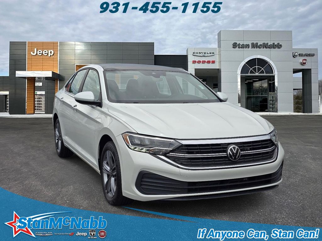 Opal White Pearl 2024 Volkswagen Jetta SE FWD Sedan Front-Wheel Drive 8-Speed Automatic