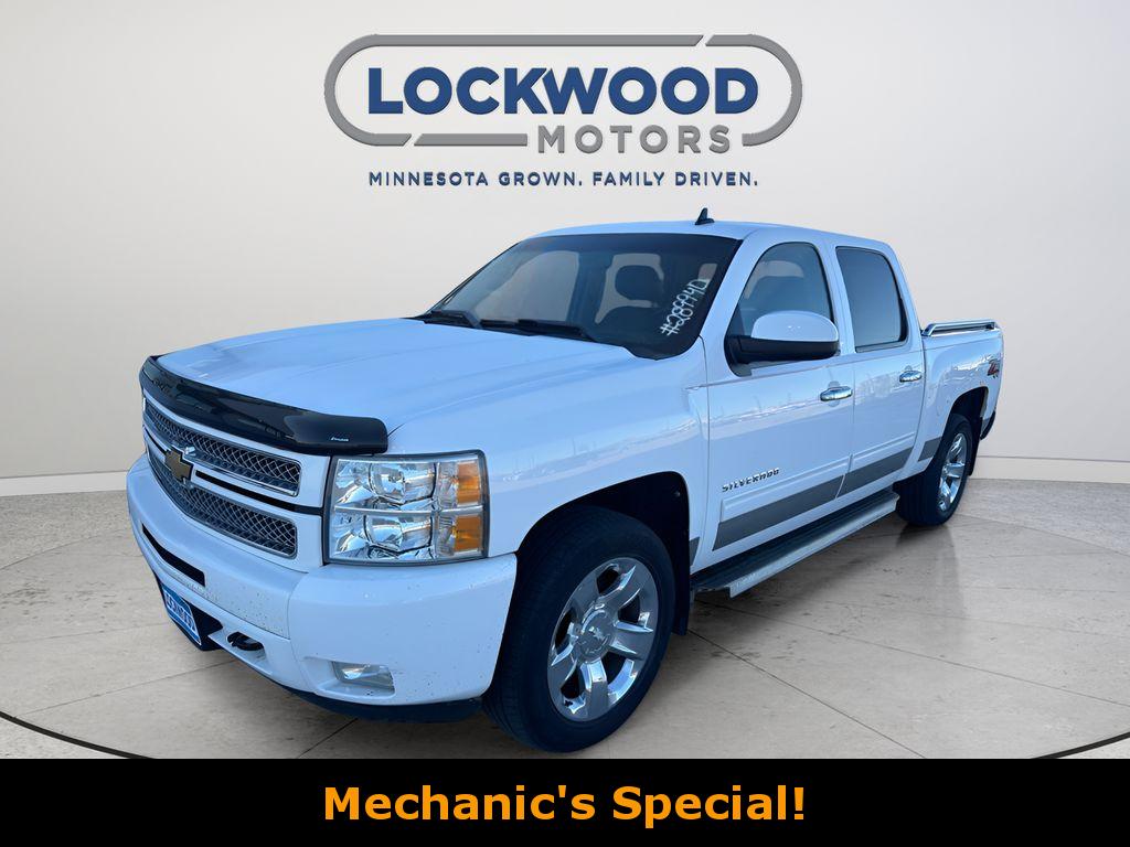 Summit White 2012 Chevrolet Silverado 1500 LTZ Crew Cab 4WD Pickup Truck Four-Wheel Drive 6-Speed Automatic