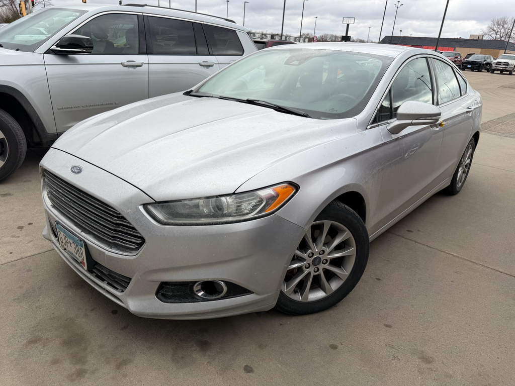 Ingot Silver Metallic 2014 Ford Fusion Titanium Sedan Front-Wheel Drive 6-Speed Automatic