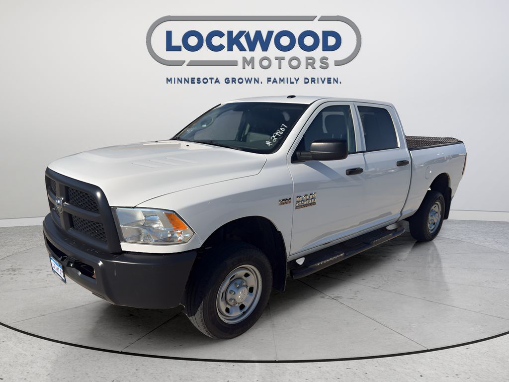 Bright White Clearcoat 2014 RAM 2500 Tradesman Crew Cab 4WD Pickup Truck Four-Wheel Drive 6-Speed Automatic