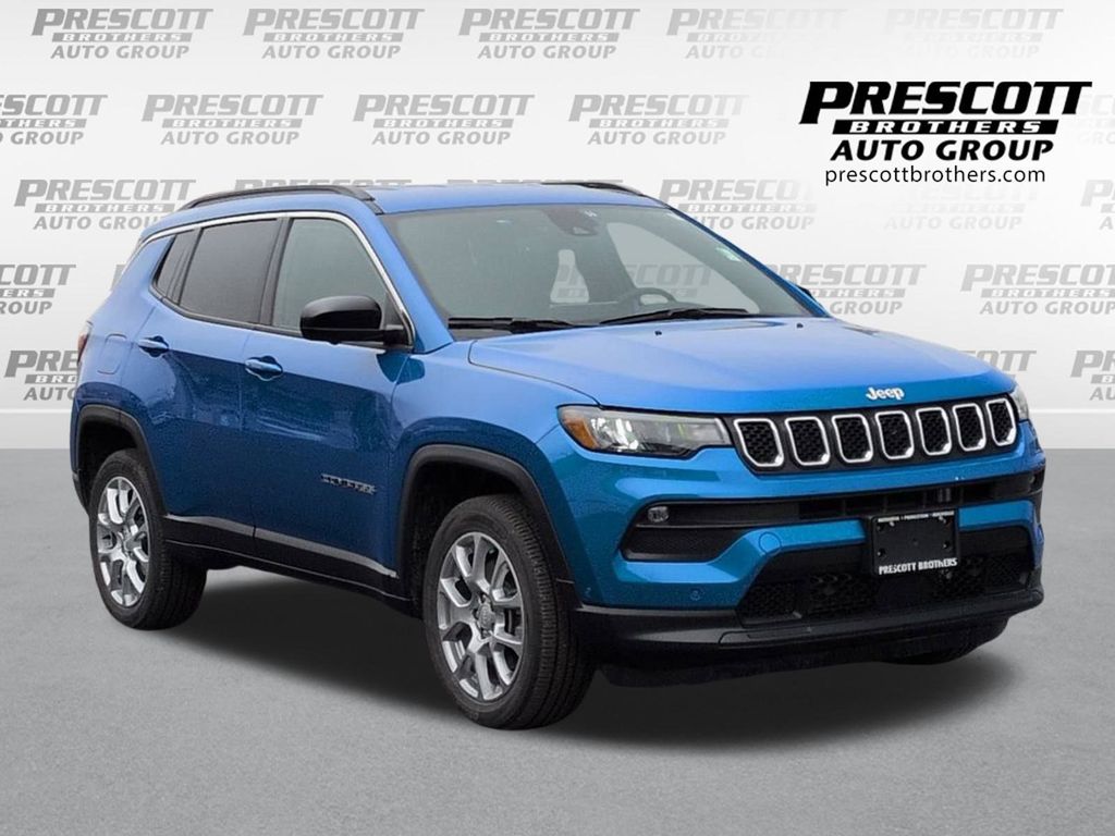 Hydro Blue Pearlcoat 2024 Jeep Compass Latitude Lux 4WD SUV / Crossover Four-Wheel Drive 8-Speed Automatic