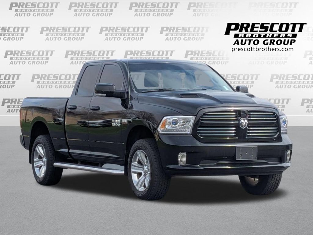 Black Clearcoat 2015 RAM 1500 Sport Quad Cab 4WD Pickup Truck Four-Wheel Drive 8-Speed Automatic