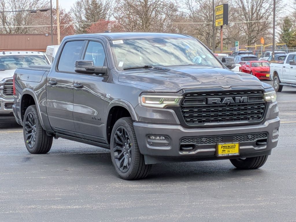 Gray (Granite Crystal Metallic Clearcoat) 2026 RAM 1500 Limited Crew Cab 4WD Pickup Truck Four-Wheel Drive 8-Speed Automatic