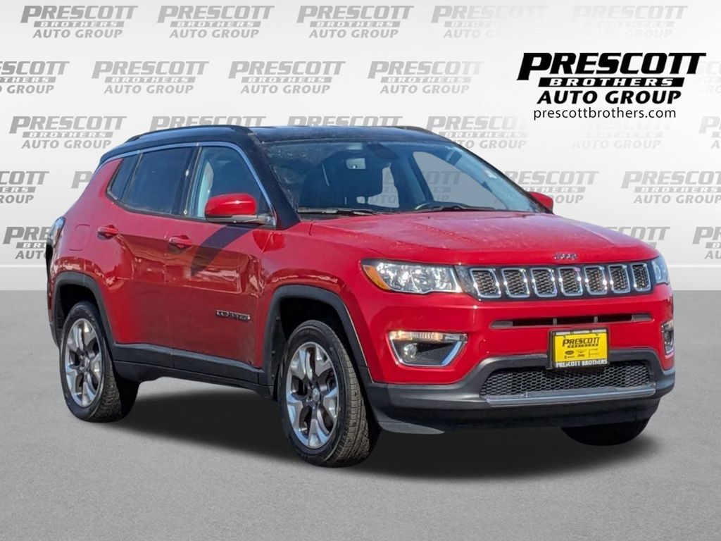 Redline Pearlcoat 2020 Jeep Compass Limited 4WD SUV / Crossover Four-Wheel Drive 9-Speed Automatic