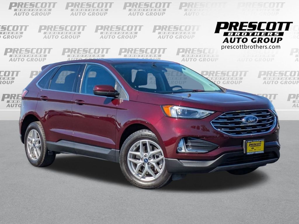 Red (Burgundy Velvet Metallic Tinted Clearcoat) 2022 Ford Edge SEL AWD SUV / Crossover All-Wheel Drive 8-Speed Automatic