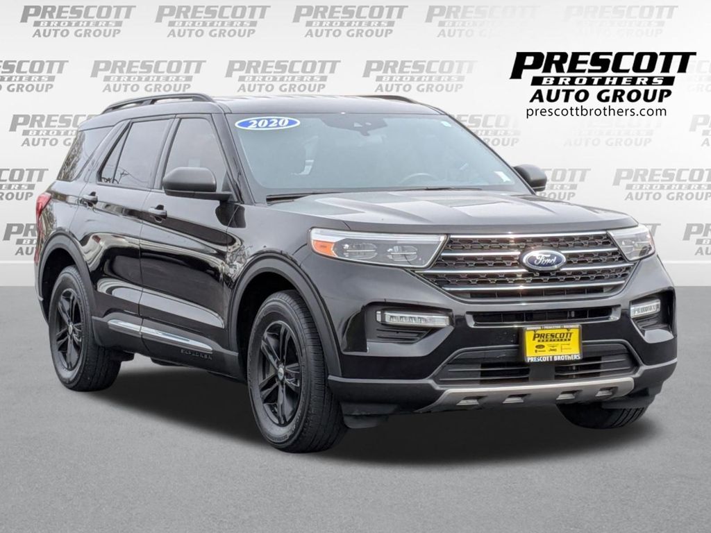 Agate Black Metallic 2020 Ford Explorer XLT AWD SUV / Crossover All-Wheel Drive Automatic