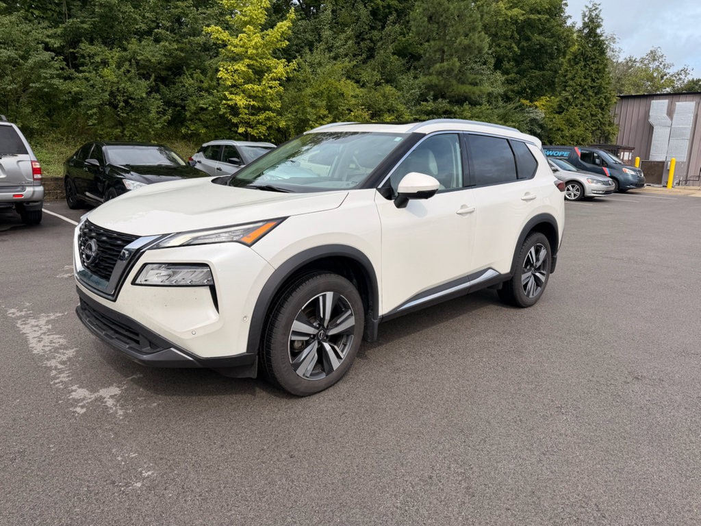 Pearl White Tricoat 2023 Nissan Rogue SUV / Crossover All-Wheel Drive Continuously Variable Transmission