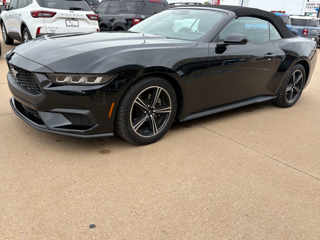 SHADOW BLACK 2024 Ford Mustang Convertible Rear-Wheel Drive Automatic