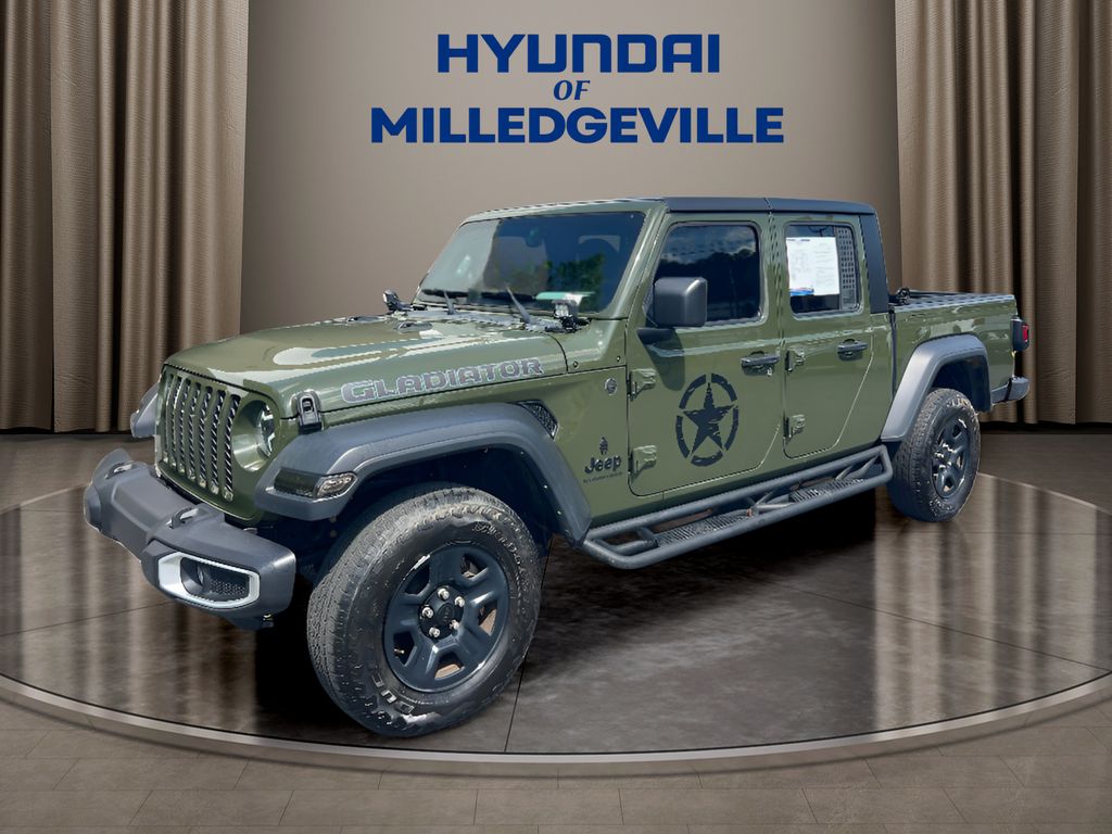 Sarge Green Clearcoat 2023 Jeep Gladiator Sport Crew Cab 4WD Pickup Truck Four-Wheel Drive 8-Speed Automatic