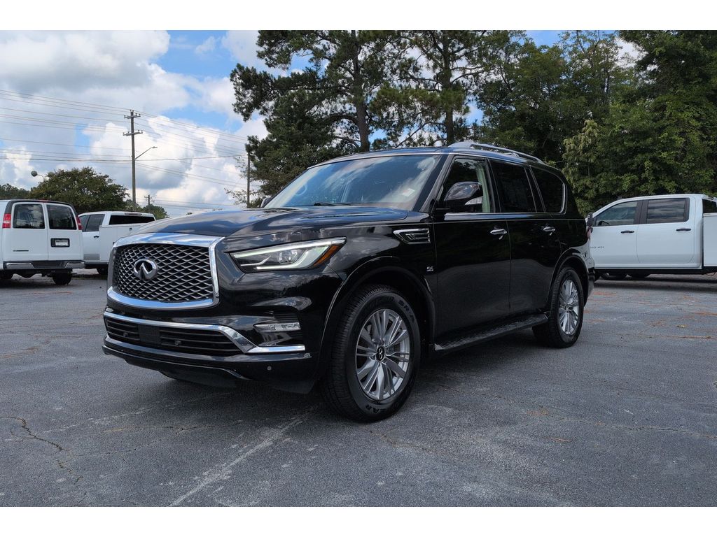 Black Obsidian 2019 INFINITI QX80 SUV / Crossover All-Wheel Drive 7-Speed Automatic