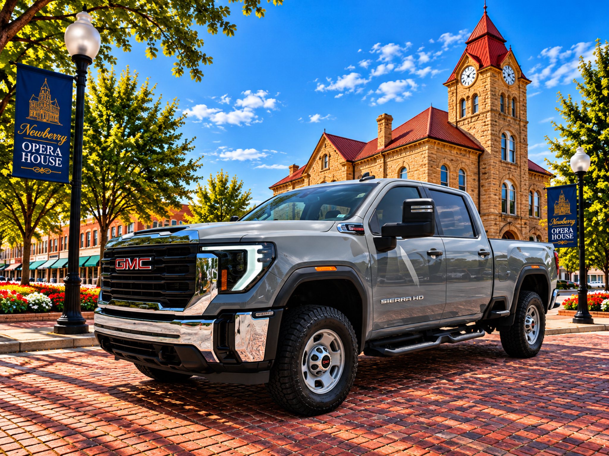 Thunderstorm Gray 2024 GMC Sierra 2500HD Pickup Truck Four-Wheel Drive Automatic