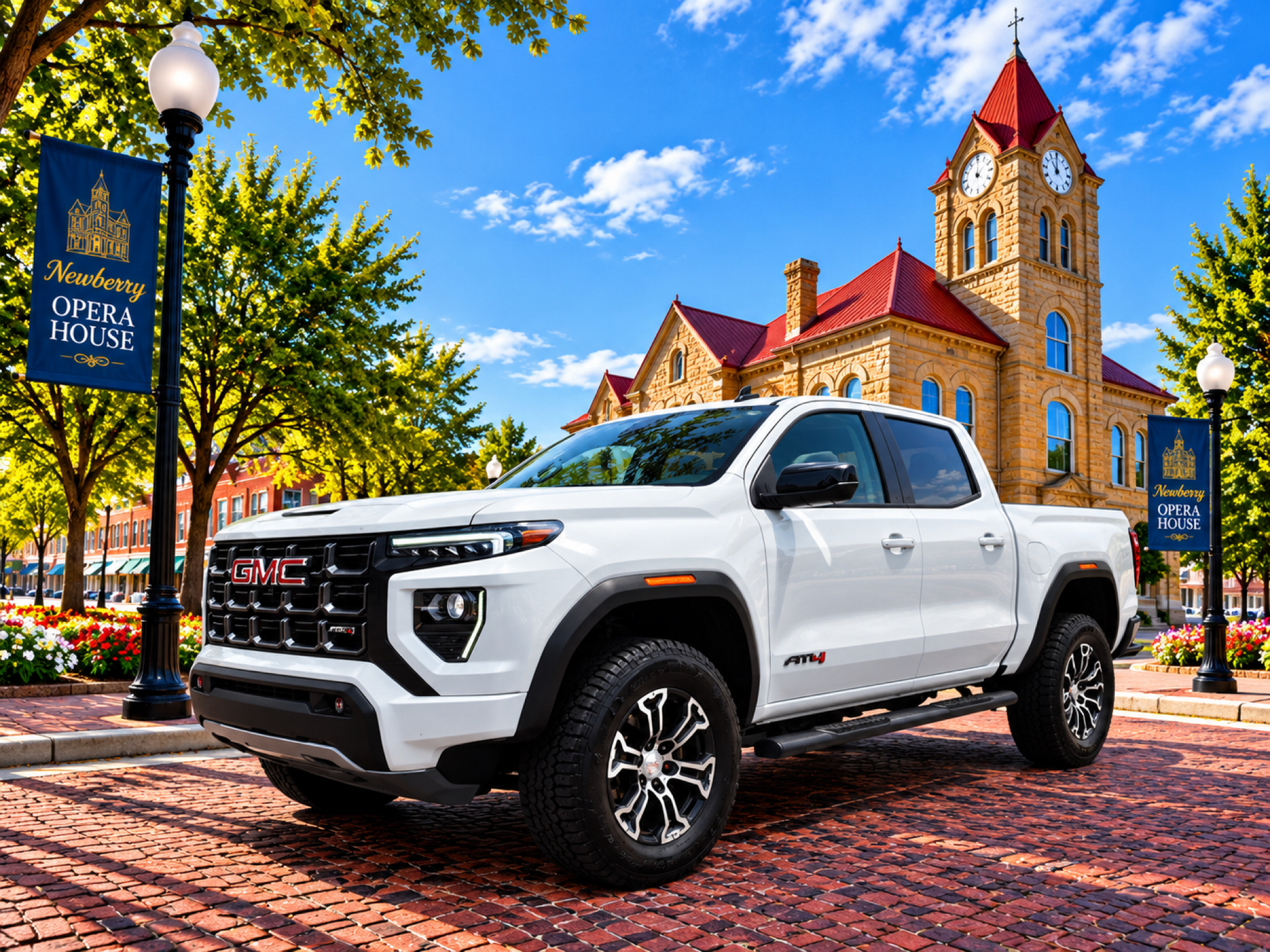 Summit White 2024 GMC Canyon Pickup Truck Four-Wheel Drive 8-Speed Automatic