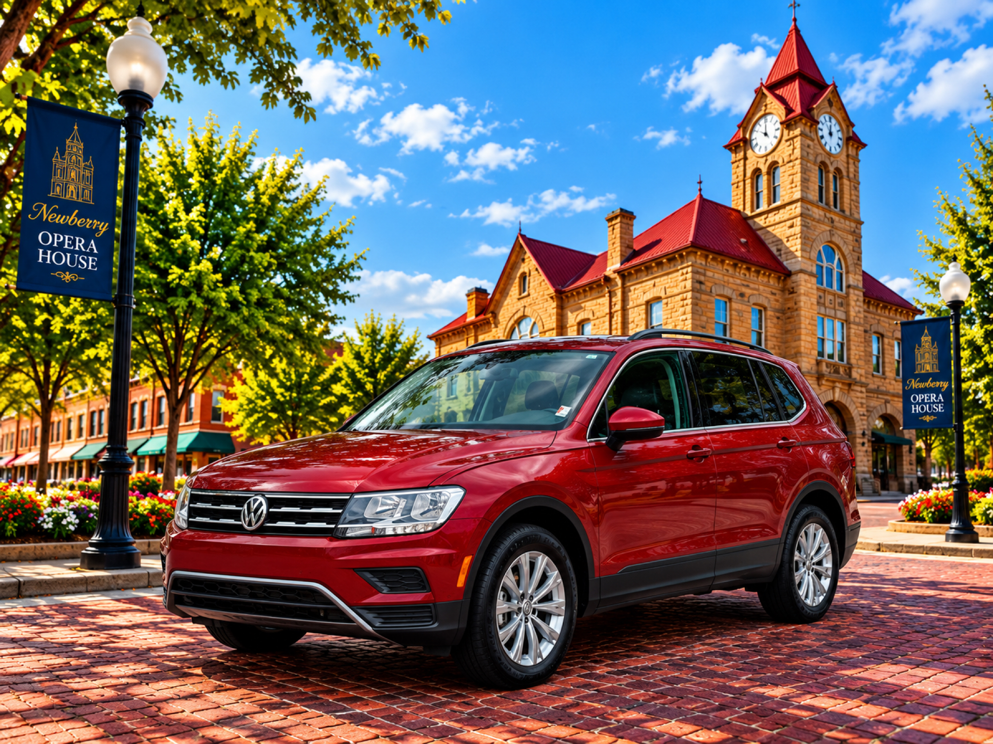 Cardinal Red Metallic 2019 Volkswagen Tiguan SUV / Crossover All-Wheel Drive 8-Speed Automatic