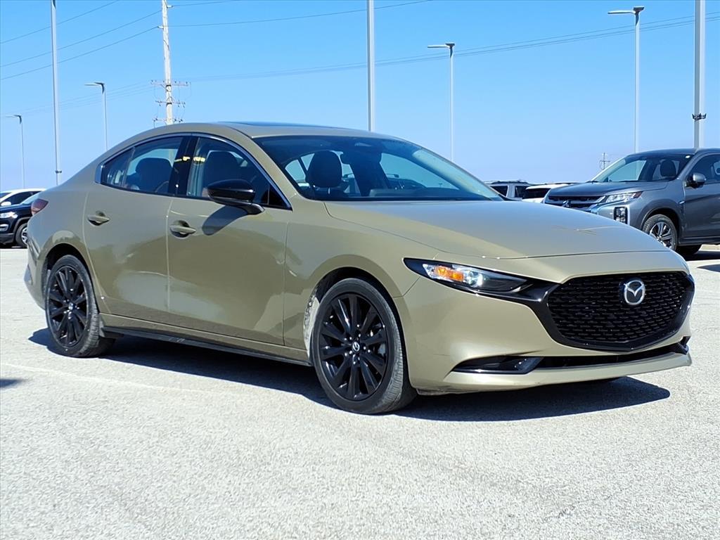 Zircon Sand Metallic 2024 Mazda MAZDA3 2.5 Carbon Turbo AWD Sedan All-Wheel Drive 6-Speed Automatic