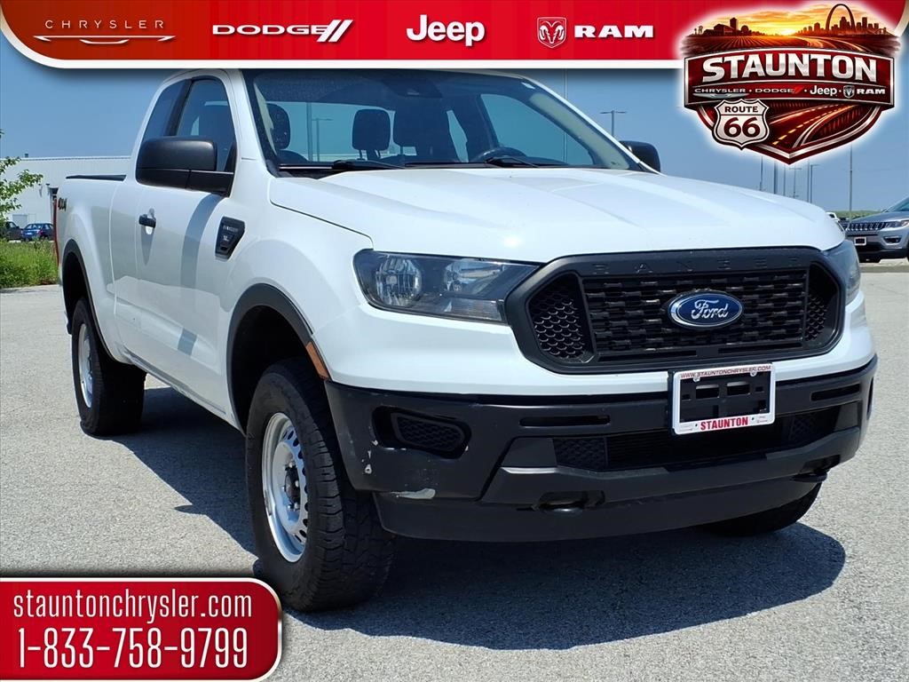 Oxford White 2022 Ford Ranger XL SuperCab 4WD Pickup Truck Four-Wheel Drive Automatic